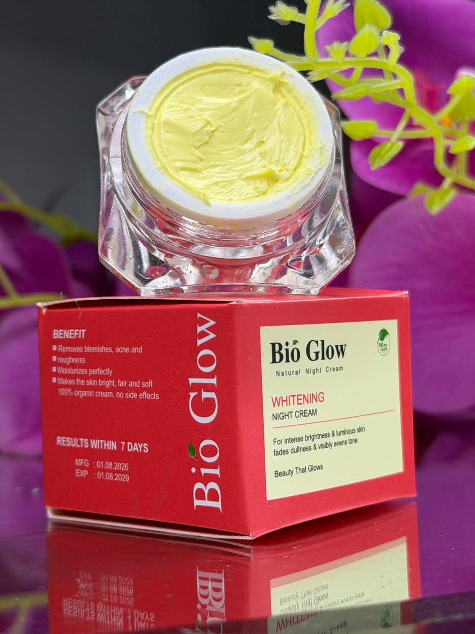 2pis Bioglow night cream Bio Glow Natural Night Cream 2 পিস – বায়ো গ্লো নাইট ক্রিম